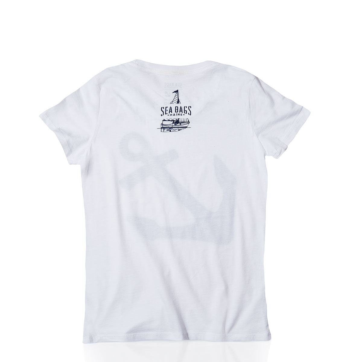 Women's Navy Anchor Graphic Tee Alternate Image 1