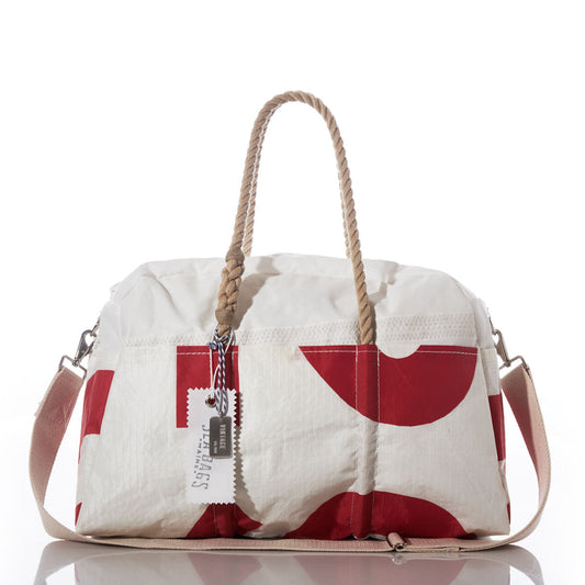Vintage Red and White Weekender