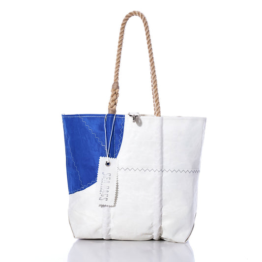 Vintage Blue Circle Medium Tote