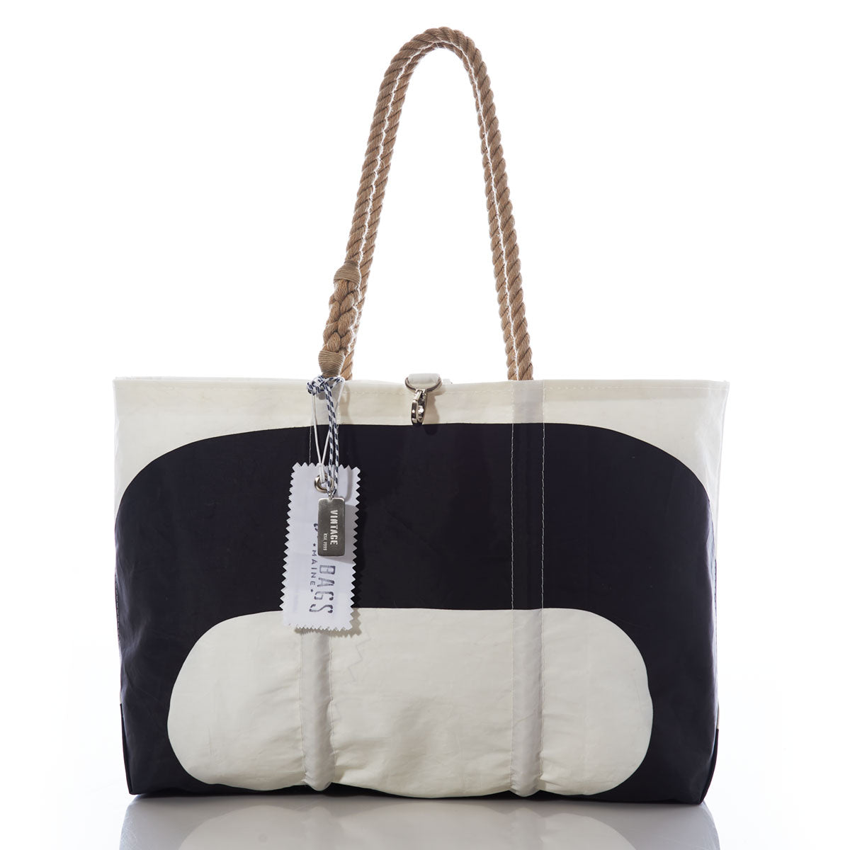 Vintage Black 01 Large Tote