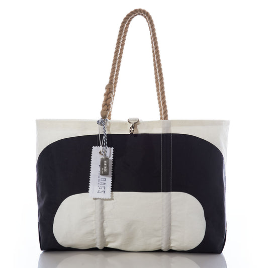 Vintage Black 01 Large Tote