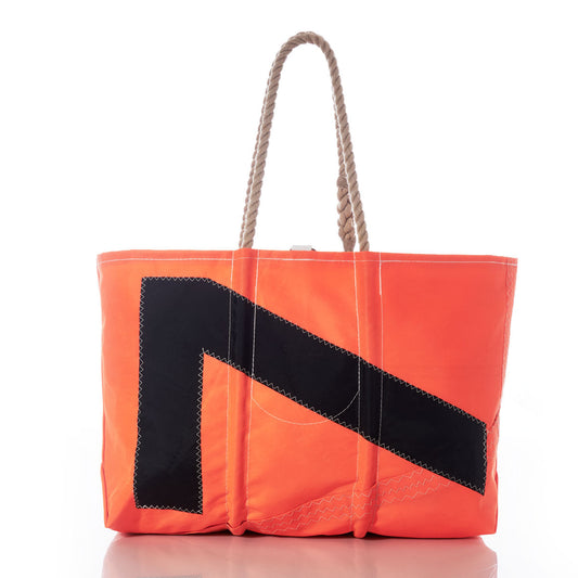 Vintage Black K Large Tote Alternate View