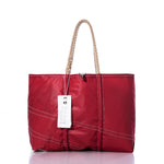 Vintage Red and White Large Tote