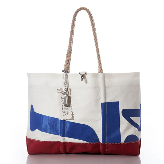 Vintage Blue J24 Ogunquit Beach Tote