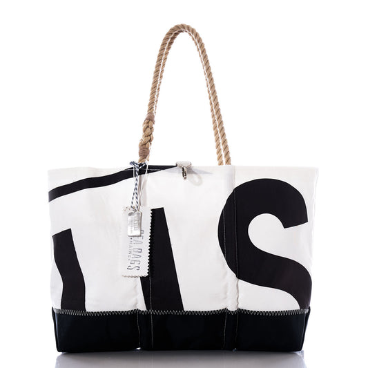 Vintage Black US Ogunquit Beach Tote