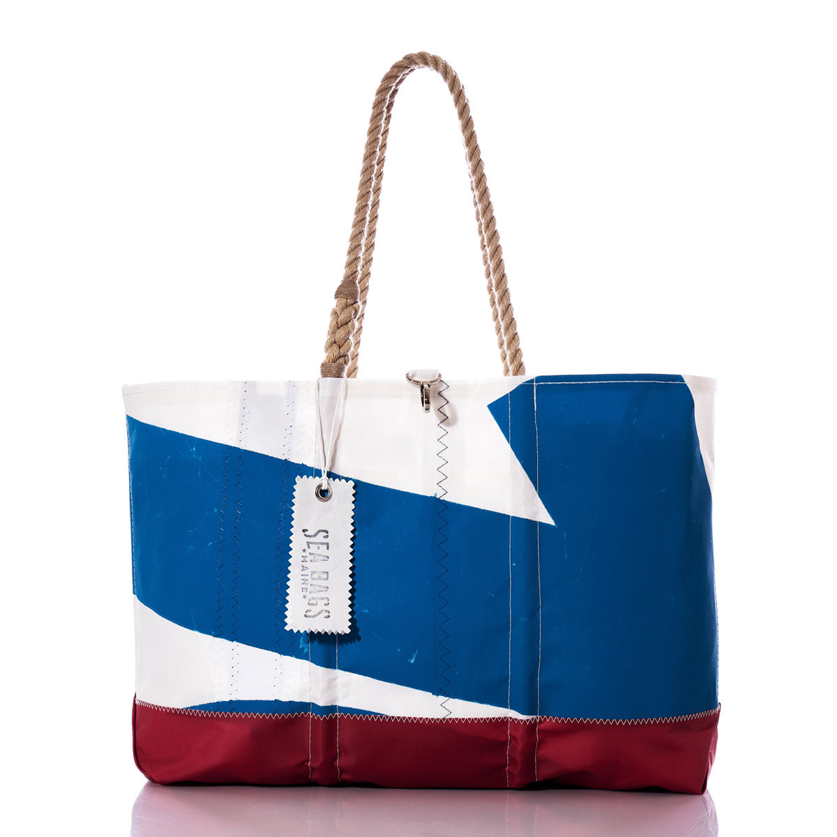 Vintage Blue 1 Ogunquit Beach Tote