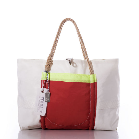 Vintage Red and Yellow Wharf Tote