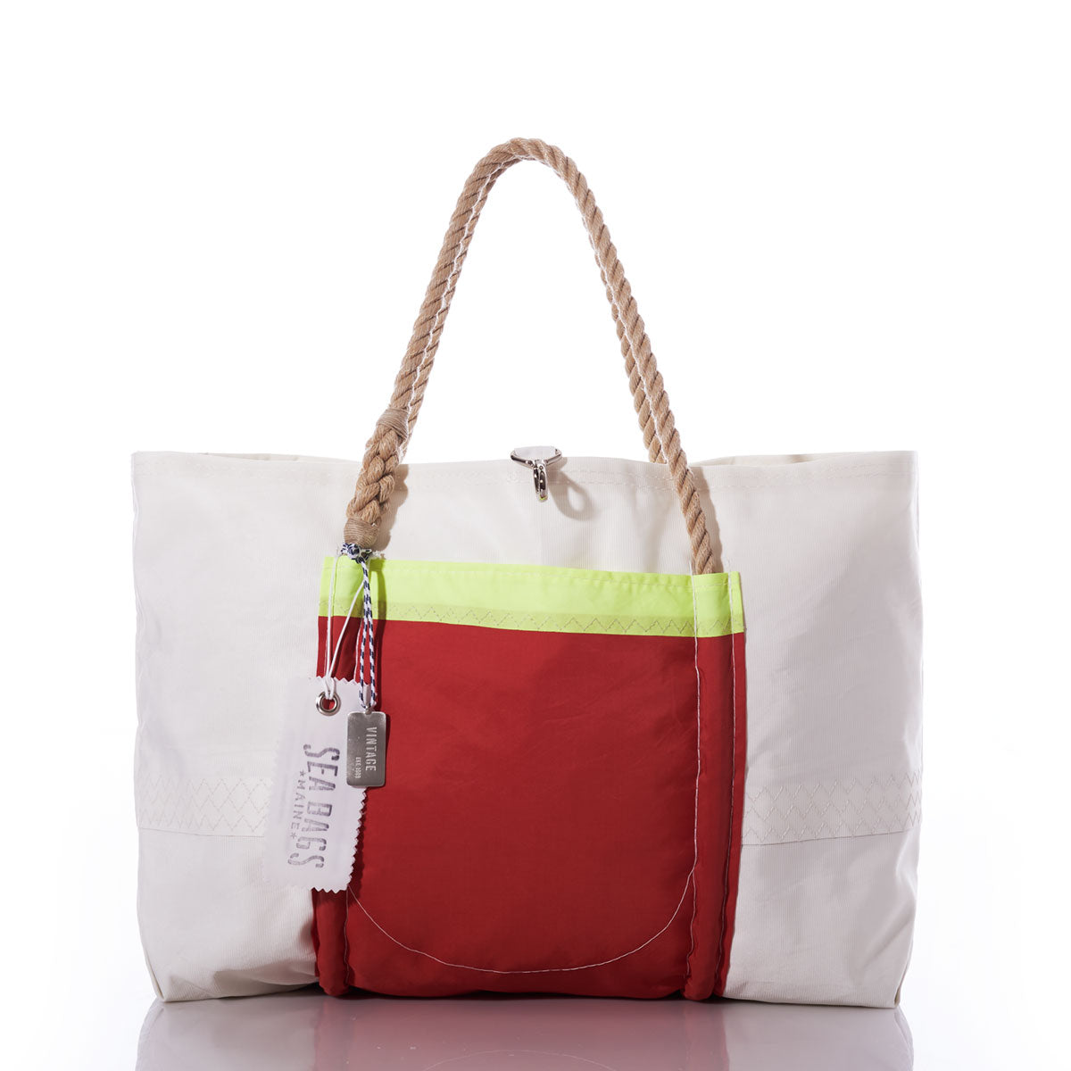 Vintage Red and Yellow Wharf Tote