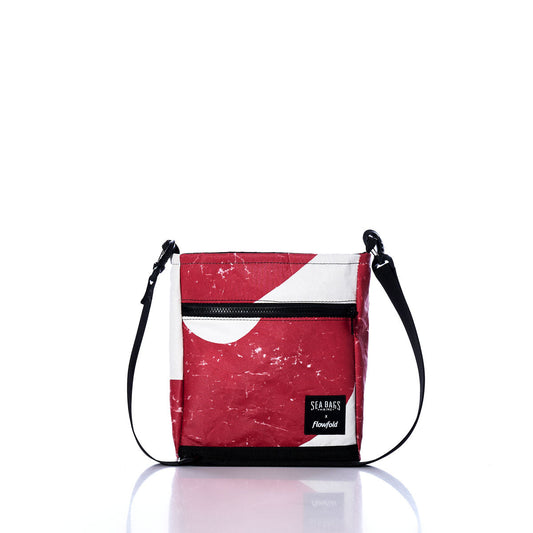 Vintage Red and White Small Voyager Crew Crossbody