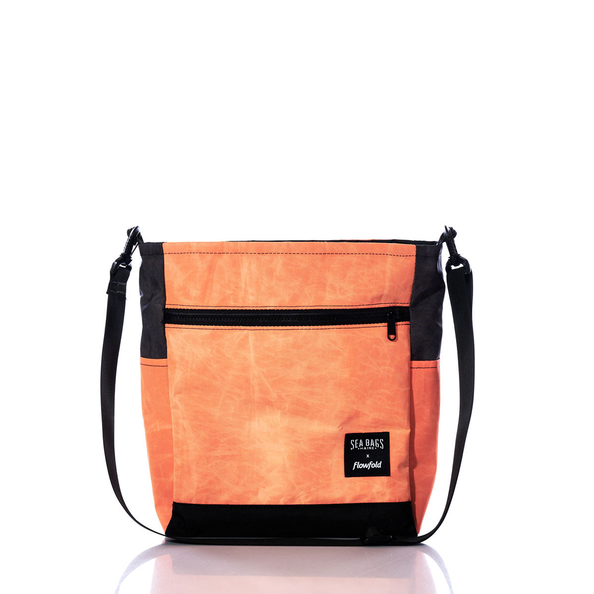 Vintage Orange and Black Medium Voyager Crossbody