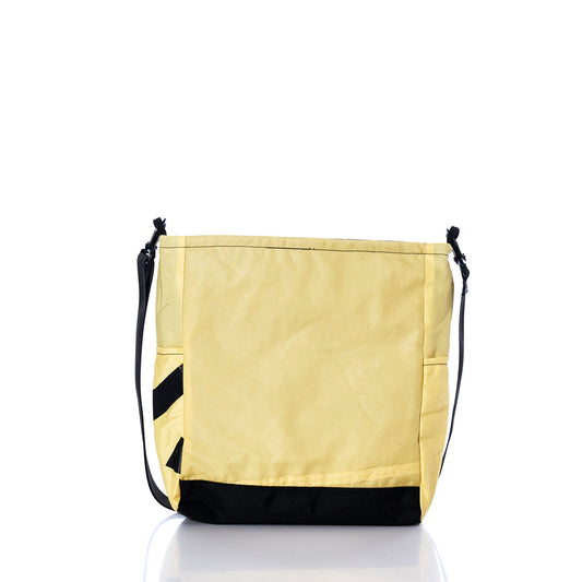 Vintage Yellow and White Medium Voyager Crew Crossbody Alternate Image 1