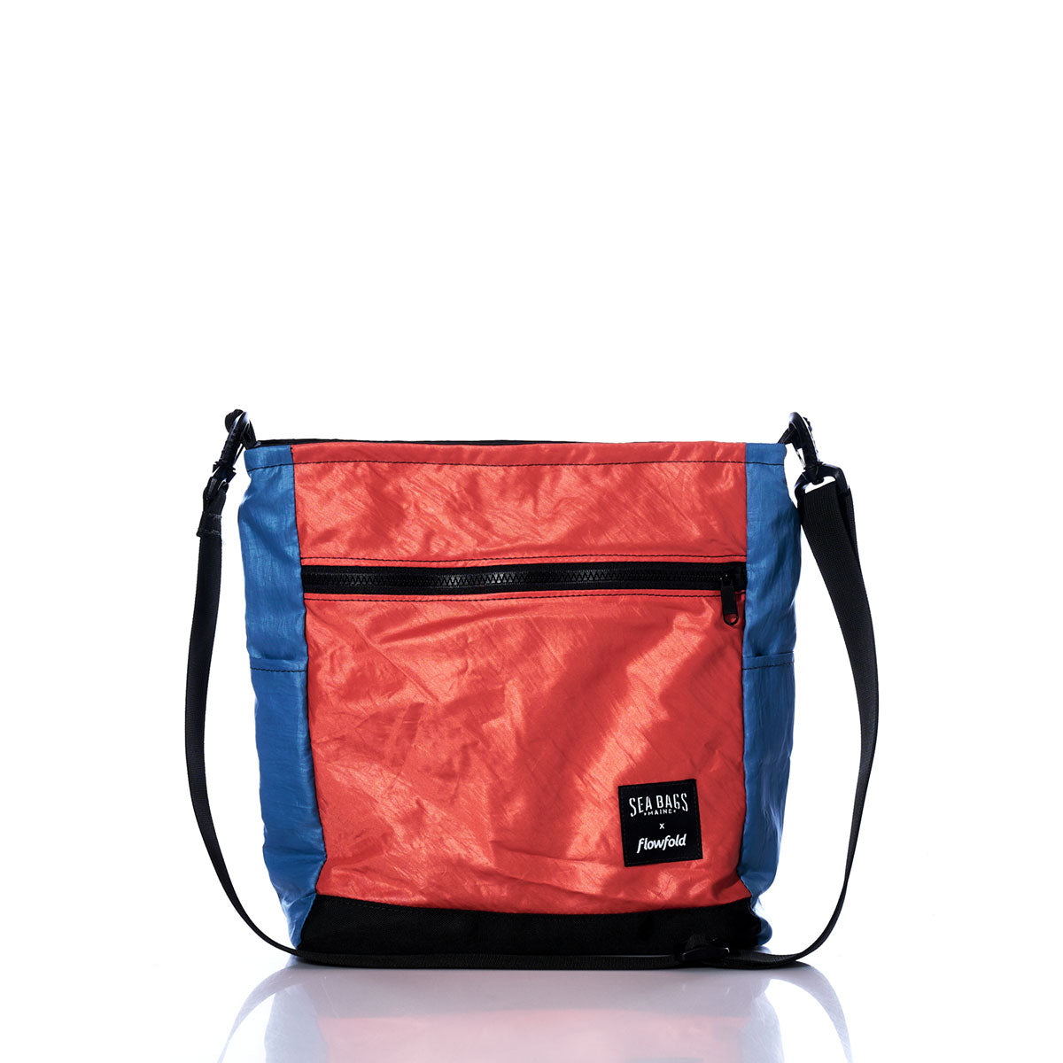 Vintage Orange and Blue Medium Voyager Crew Crossbody