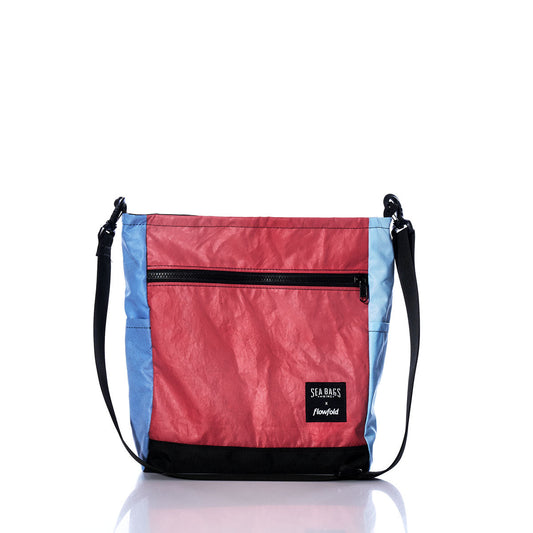 Vintage Red and Blue Medium Voyager Crew Crossbody