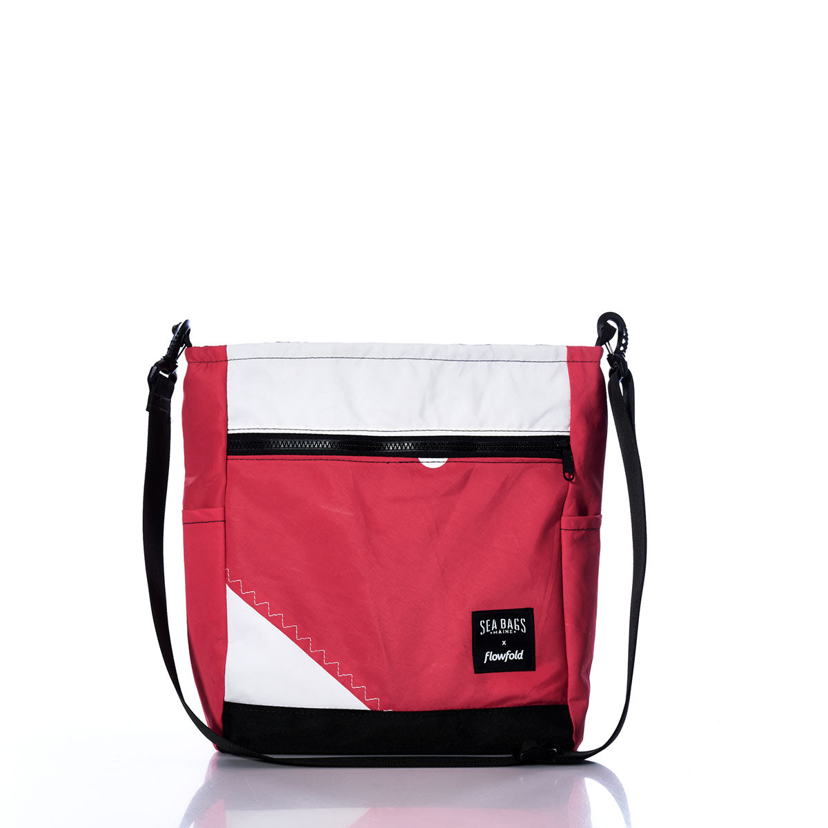 Vintage Red and White Medium Voyager Crew Crossbody