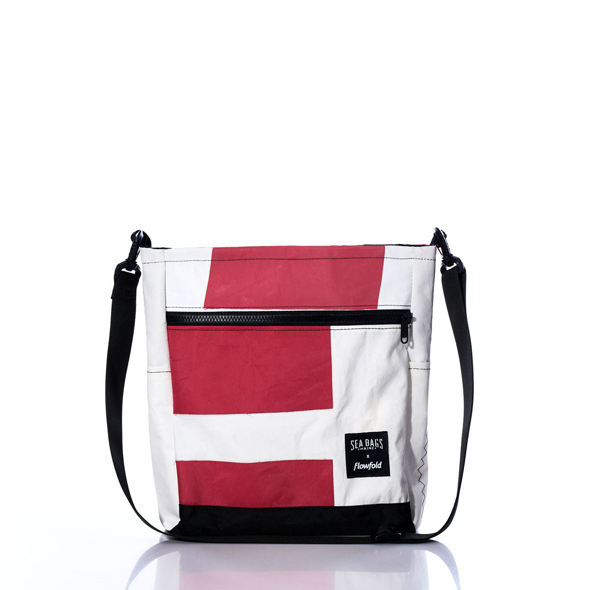 Vintage Red Stripe Medium Voyager Crew Crossbody