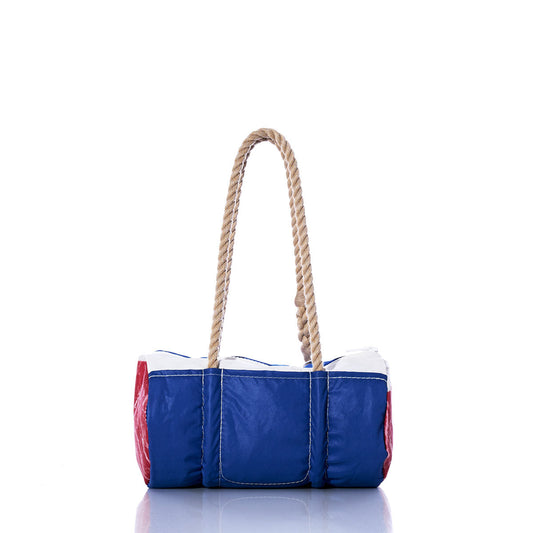 Vintage Red and Blue Baguette Bag Alternate View