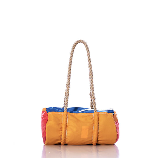 Vintage Orange and Blue Baguette Bag Alternate View