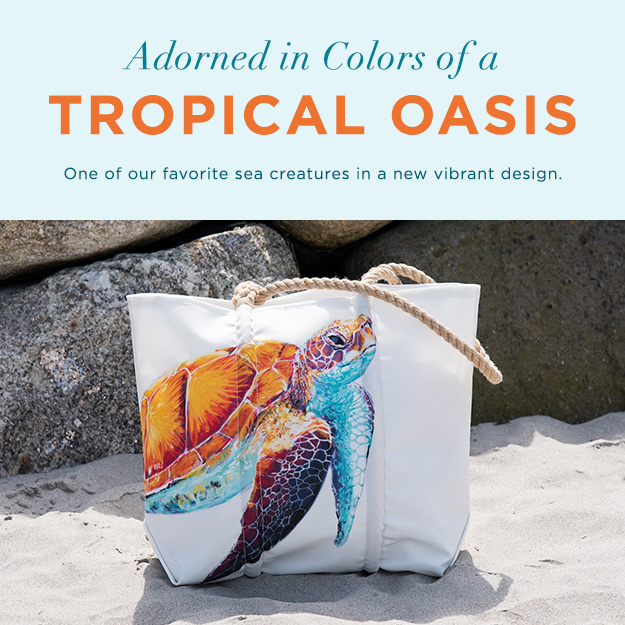Adorned in colors of a tropical oasis - Shop New Sea Turtle