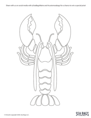 Sea Bags Lobster Drawing