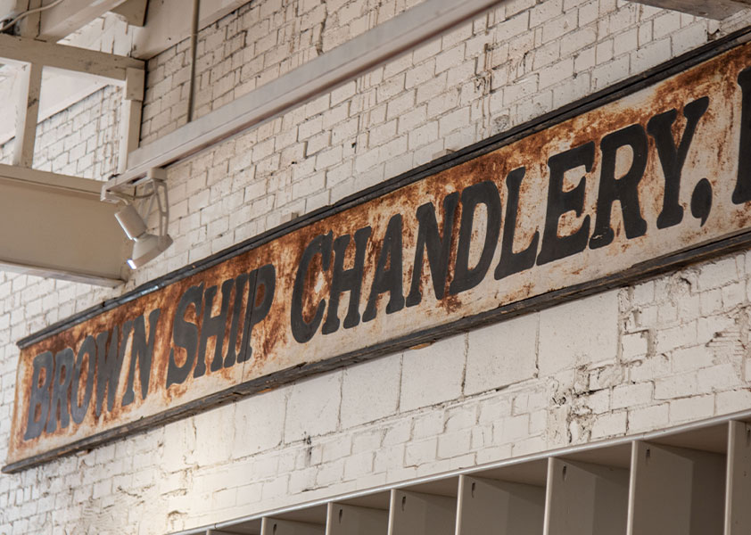 Vintage Sign - Brown Ship Chandlery