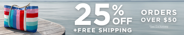 25% OFF plus Free Shipping Sitewide