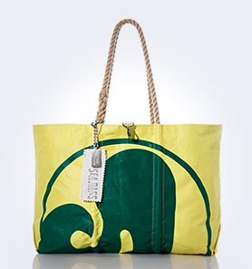 Auction Green Swirl Tote