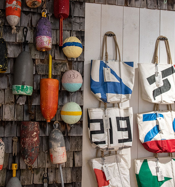 Portland Flagship Store Vintage Bag wall