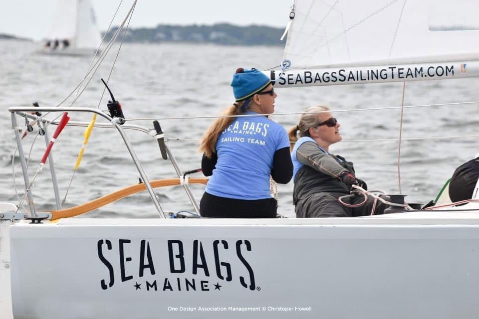 Sea Bags Womens Sailing Team under sail during a race