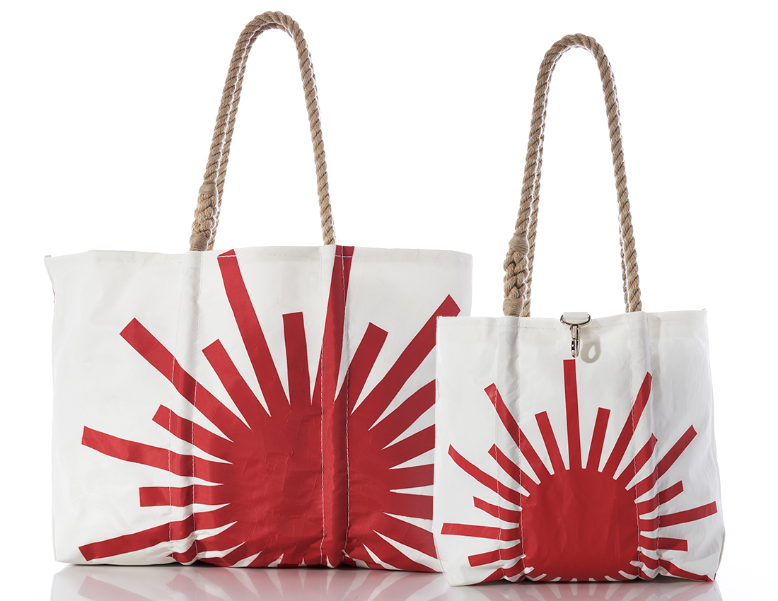 Sea Bags Recycled Sail Cloth All Purpose Red Tool Bucket Bag