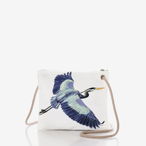 Blue Heron Slim Crossbody