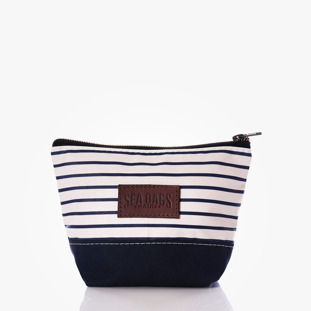 NEW Navy Stripe Chebeague Cosmetic Bag