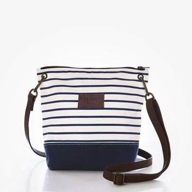 Navy Stripe Chebeague Crossbody