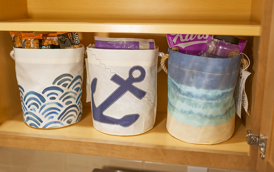Bucket Bags to Store Pantry Goods