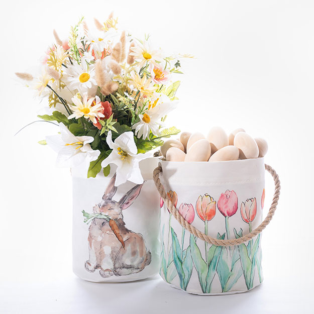 Use Easter Buckets as a unique decoration