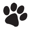 Paw Print Icon separator