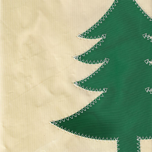 Pine Tree stitching on bag