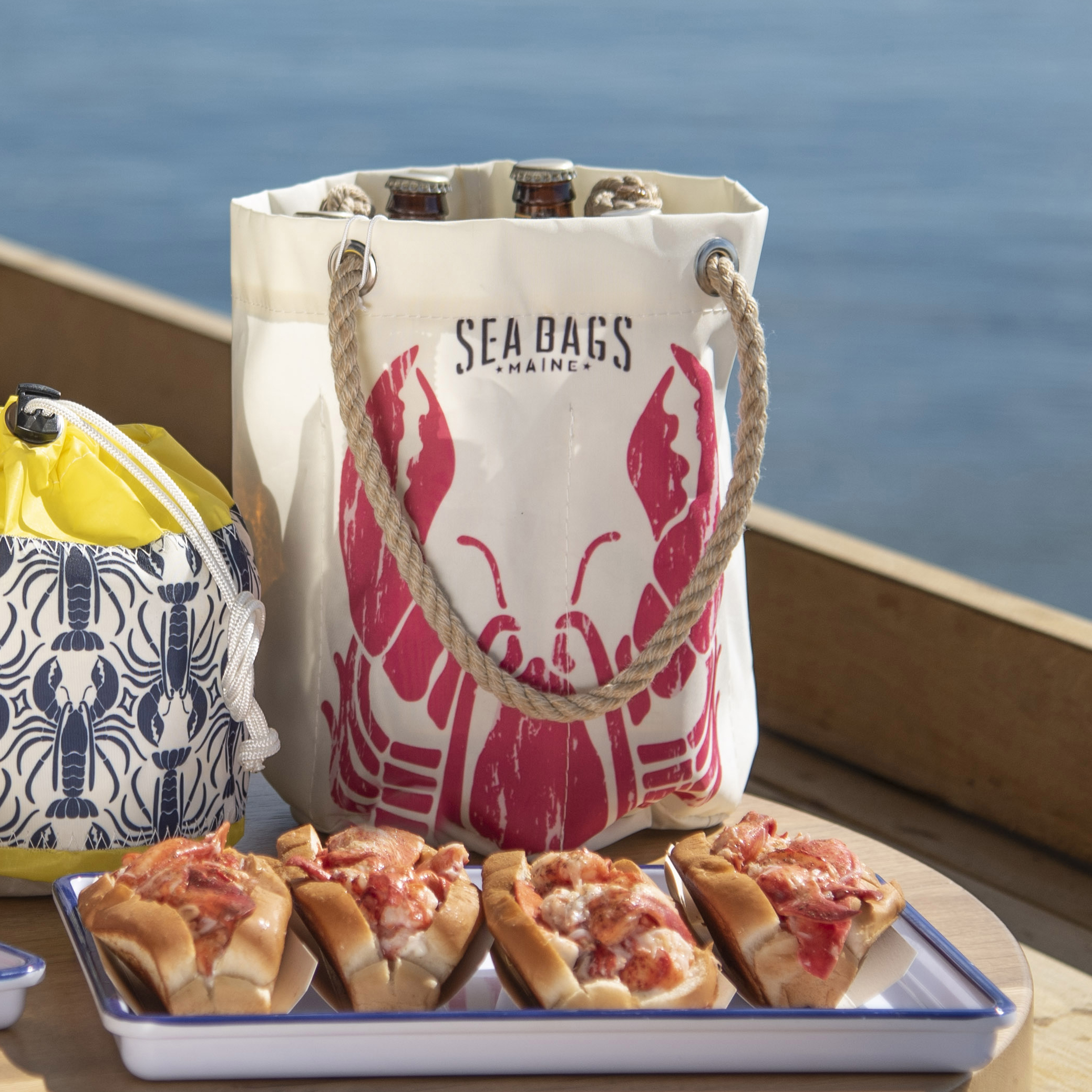 Lobster Pound Bucket Bag with Lobster Rolls