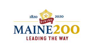 Maine 2020 Bicentennial 200th Anniversary Tree Silhouette Tote Bag