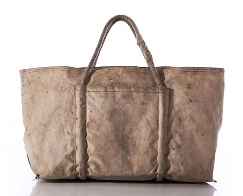 Jeb's tote sitting on the wharf he once fished