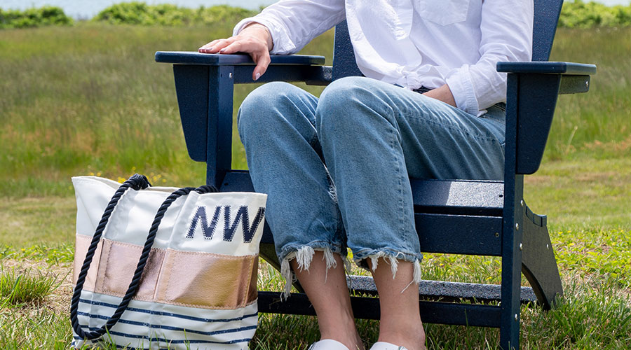 Monogram Breton Stripe Tote