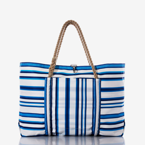 New Santorini Stripe Pier Tote