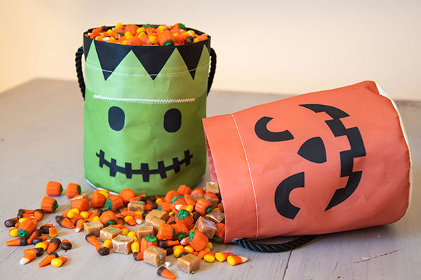 Sea Bags Halloween Buckets - perfect Trick or Treating