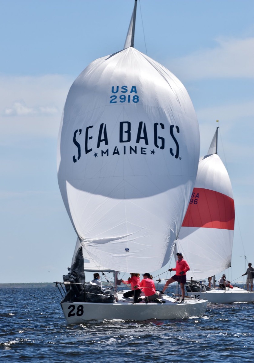 The Sea Bags Women's Sailing Team J/24 Boat