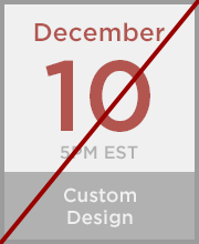 Custom Shipping Cutoff December 10