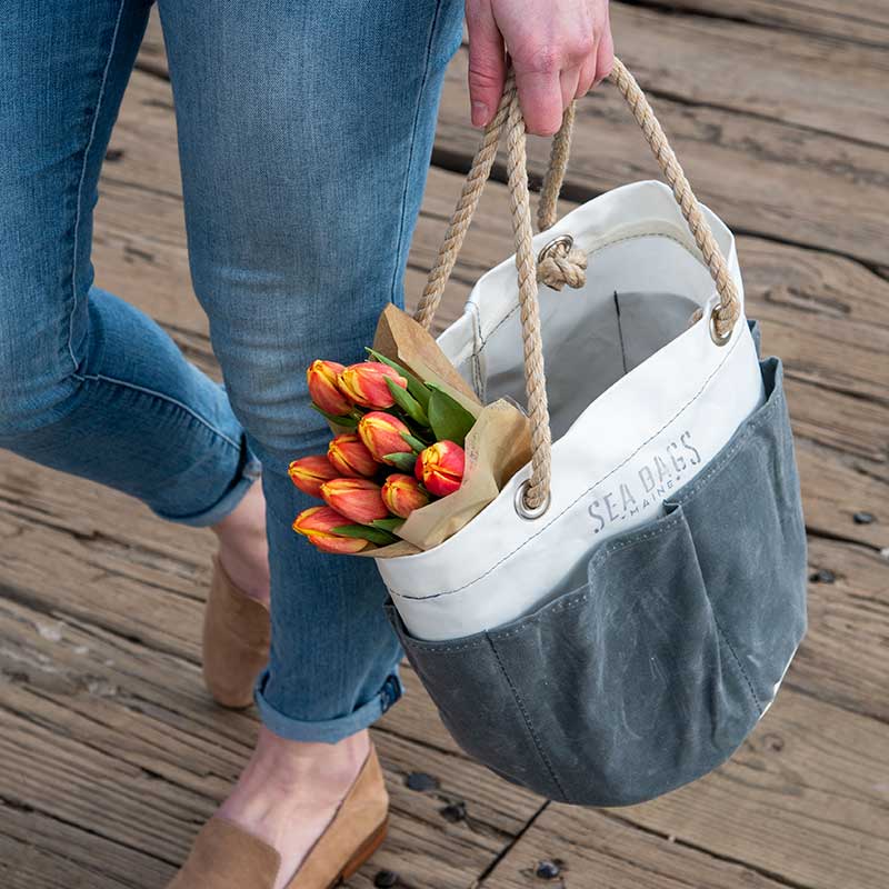 Shop the Sea Bags Navy Tool Kit Bucket Bag Navy at Weston Table