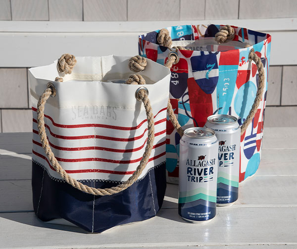 Sea Bags Beverage Buckets styled outside