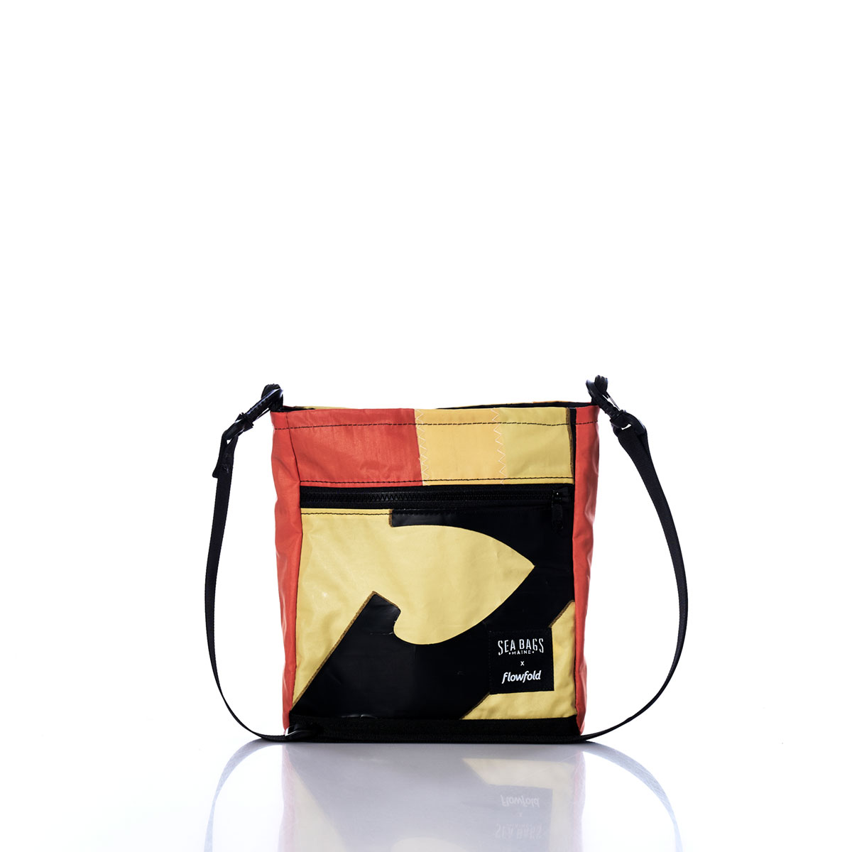 Vintage Orange and Yellow Small Voyager Crew Crossbody