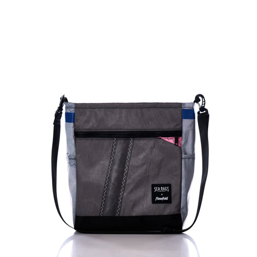 Vintage Gray and Pink Medium Voyager Crossbody
