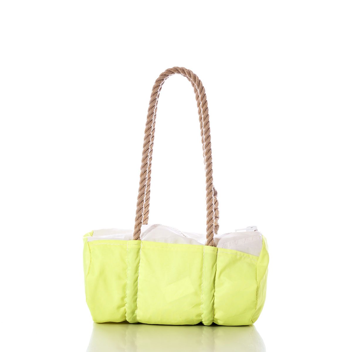 Vintage Neon Yellow Baguette Bag