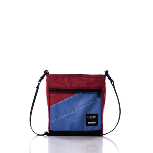 Vintage Red and Blue Small Voyager Crew Crossbody
